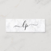 Elegant en eenvoudig handgeschreven script kalligr mini visitekaartje (Voorkant)