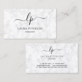 Elegant en eenvoudig handgeschreven script kalligr visitekaartje (Voorkant / Achterkant)