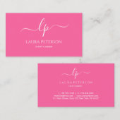 Elegant en eenvoudig handgeschreven script kalligr visitekaartje (Voorkant / Achterkant)