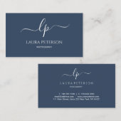 Elegant en eenvoudig handgeschreven script kalligr visitekaartje (Voorkant / Achterkant)