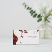 Elegant en eenvoudig intern ontwerp visitekaartje (Staand voorkant)