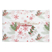 Elegant en eenvoudig kerstpatroon kussensloop (Achterkant)