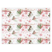 Elegant en eenvoudig kerstpatroon tafelkleed (Voorkant (Horizontaal))