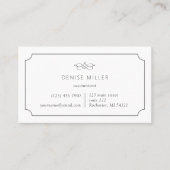  elegant en eenvoudig klassiek lijst visitekaartje (Voorkant)