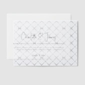 Elegant en eenvoudig minimalistisch script vellum uitnodigingen (Offset (Uitnodiging))