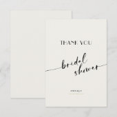 Elegant en Eenvoudig - Minimalistische Bruidsmeisj Bedankkaart (Voorkant / Achterkant)