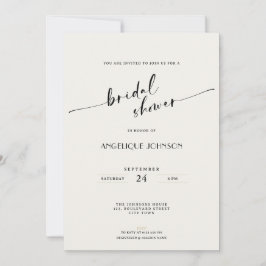 Elegant en Eenvoudig - Minimalistische Bruidsuitno Kaart