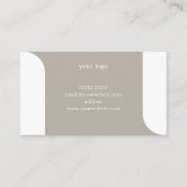 Elegant en eenvoudig Visitekaartje (Achterkant)