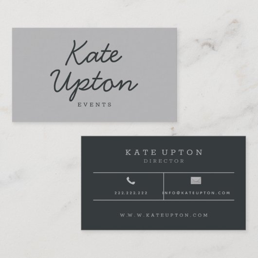 Elegant en eenvoudig visitekaartje (Voorkant / Achterkant)