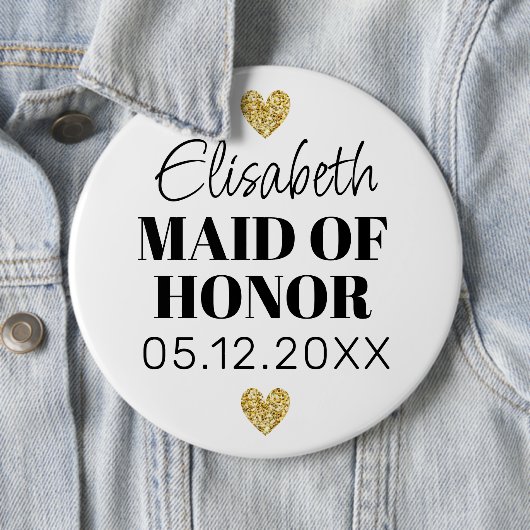 Elegant en Eenvoudig Voor Bruidsmeisje Ronde Button 6,0 Cm (In situ)