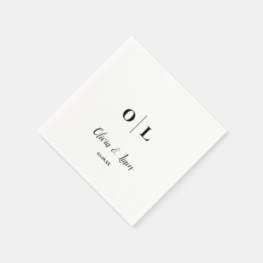 Elegant en eenvoudig | Weddenschap Servet (Hoek)