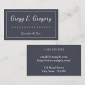 Elegant en eenvoudige hinderpaal op het Visitekaar Visitekaartje (Voorkant / Achterkant)