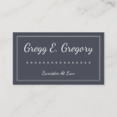 Elegant en eenvoudige hinderpaal op het Visitekaar Visitekaartje (Voorkant)