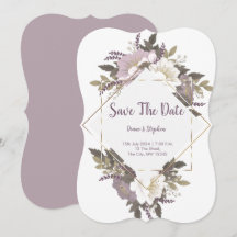 Elegant en eenvoudige Lila bloem, behalve de datum