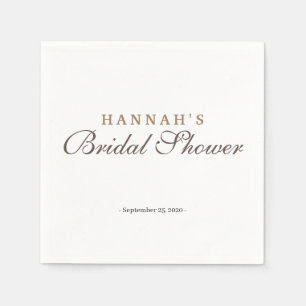 Elegant en esthetisch gouden en zilveren Vrijgezel Servet