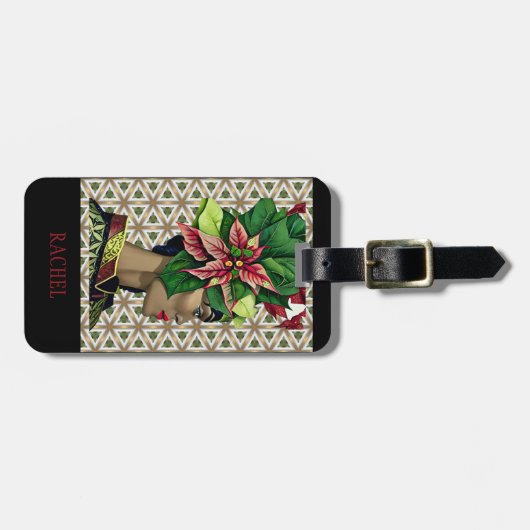 Elegant en exotisch tropisch Bagagelabel (Voorkant horizontaal)