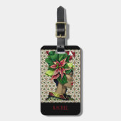 Elegant en exotisch tropisch Bagagelabel (Voorkant verticaal)