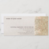 Elegant en feestelijk glinsterend gouden sequins f kaart (Achterkant)