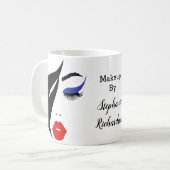 Elegant en feminine Makeup kunstenaar Koffiemok (Voorkant links)
