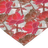 Elegant en Feminine Red Flowers Tafelkleed (Gekanteld)