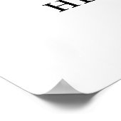 Elegant en formeel script afstudeerwelkom poster (Hoek)