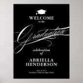 Elegant en formeel Script Afstuderen Welkom Poster (Voorkant)