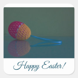 Elegant en Fun Easter Egg Holiday Square Sticker