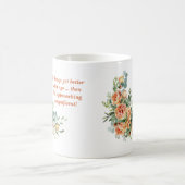 Elegant en Fun Floral 50e Verjaardag Mok (Center)