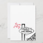 Elegant en Fun Las Vegas Wedding Kaart (Achterkant)