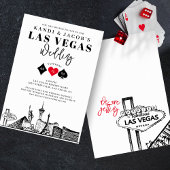 Elegant en Fun Las Vegas Wedding Kaart