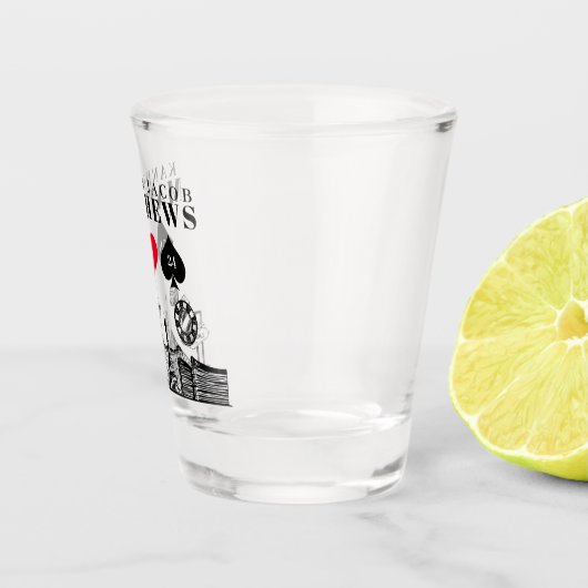 Elegant en Fun Las Vegas Wedding Shot Glas (Rechts)