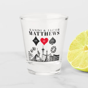 Elegant en Fun Las Vegas Wedding Shot Glas