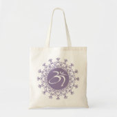 Elegant en Fun Paars Aum Tote Bag (Voorkant)