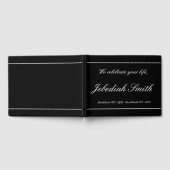 Elegant en gepersonaliseerd begrafenisgastenboek gastenboek (Volledig)