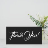 Elegant en glamoureus "Dank je!" Kaart (Staand voorkant)