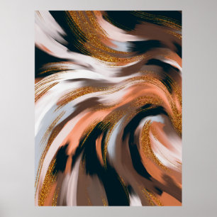 Elegant en glamoureus. Natuurlijk kleurenpalet Poster