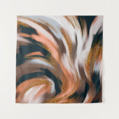 Elegant en glamoureus. Natuurlijk kleurenpalet Wandkleed (Voorkant (horizontaal))