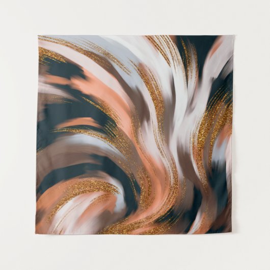 Elegant en glamoureus. Natuurlijk kleurenpalet Wandkleed (Voorkant (horizontaal))