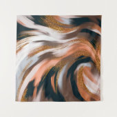 Elegant en glamoureus. Natuurlijk kleurenpalet Wandkleed (Voorkant)