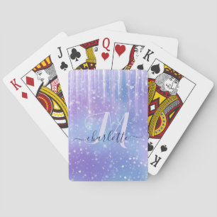 Elegant en Glamoureuze Paars Pokerkaarten