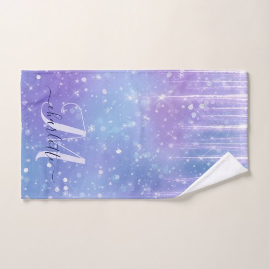 Elegant en Glitzy Paars Bad Handdoek (Handdoek)