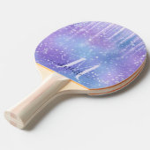 Elegant en Glitzy Paars Tafeltennisbatje (Voorkant Gekanteld)