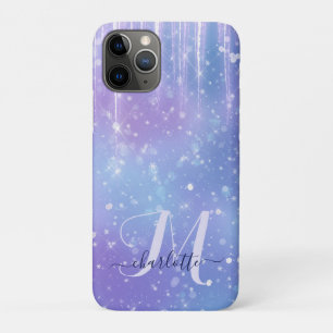 Elegant en Glitzy Paarse Sparkle Case-Mate iPhone Case