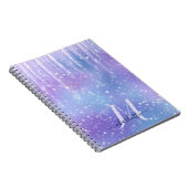 Elegant en Glitzy Paarse Sparkle Notitieboek (Rechterzijde)