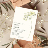 Elegant en Greenery Floral Wedding Invitation Kaart