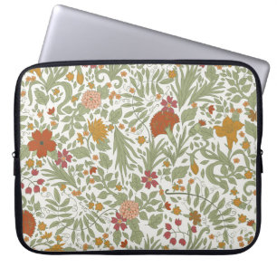 Elegant en grillig bloemmotief. laptop sleeve