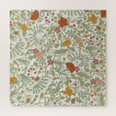 Elegant en grillig bloemmotief. legpuzzel (Horizontaal)