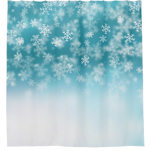 Elegant en heerlijk kerstsnowflakes | Gordijn (Voorkant)