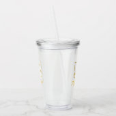 Elegant en Inspirerend HWT Gold Collectie Acryl Drinkbeker (Links)