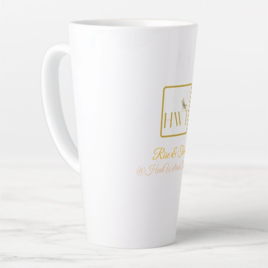Elegant en Inspirerend HWT Gold Collectie Latte Mok (Linkerhoek)
